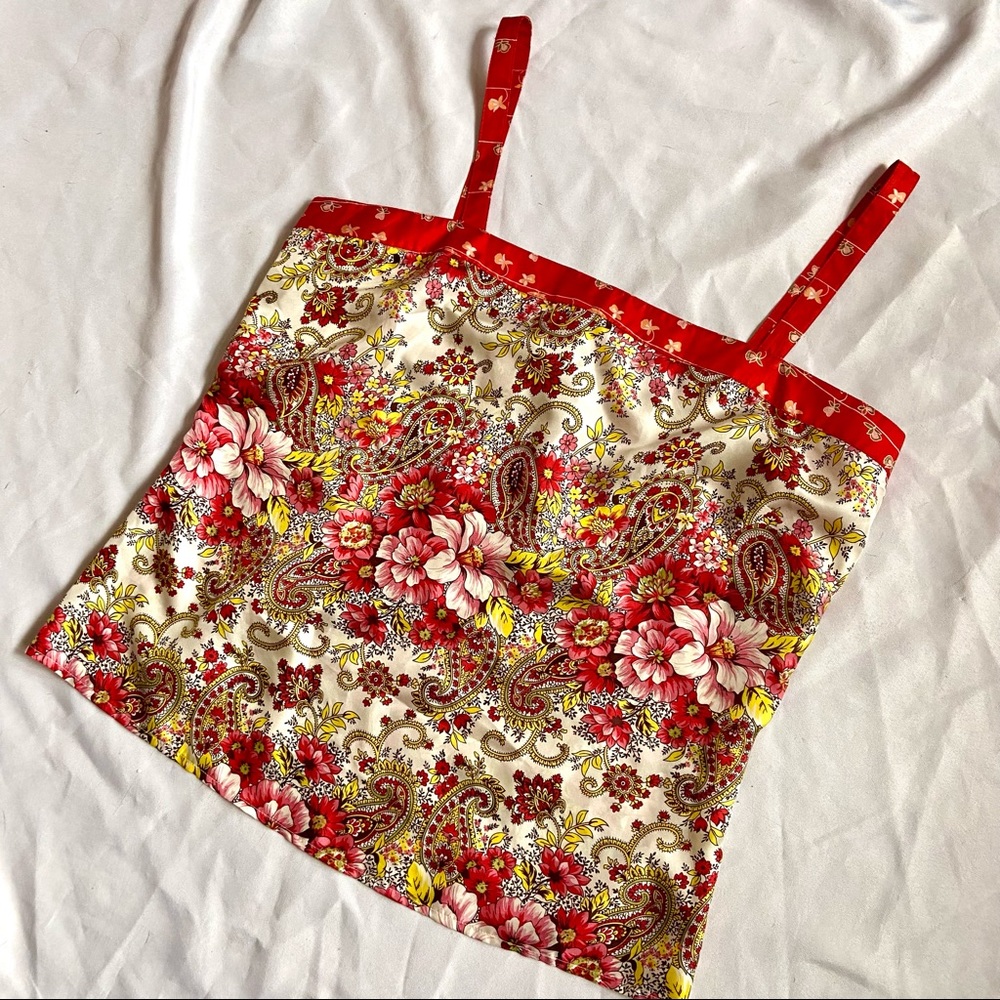 Y2K Floral and Paisley Old Navy Tank Top